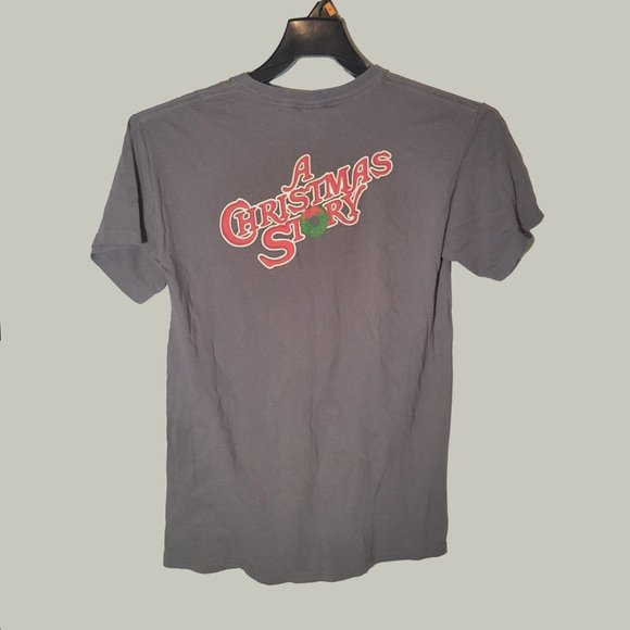 A Christmas Story You'll Shoot Your Eye Out Kid Graphic Tshirt Size Small Gray - Picture 2 of 3